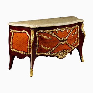 20th Century French Louis XV Style Kingwood Commode in Style of Francois Linke