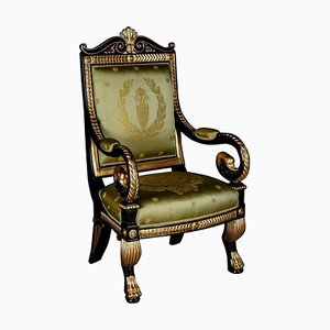 Fauteuil Cygne Style Empire, 20ème Siècle