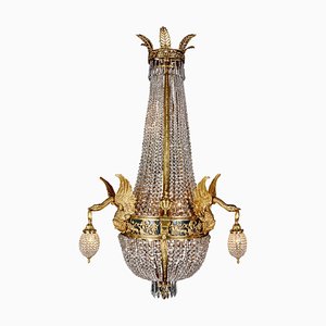 Lámpara de araña estilo imperio, siglo XX
