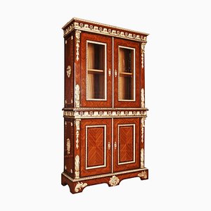 20th Century French Louis XIV Style Bookcase Cabinet