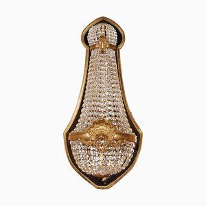 Louis XVI Stil Kristallkorb Wandlampe