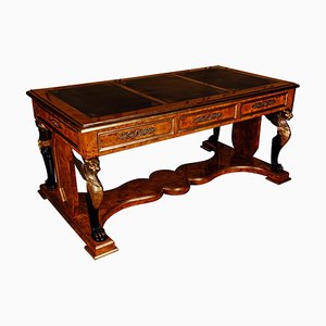Empire Style Maple Root Writing Desk in Style of J. Desmalter