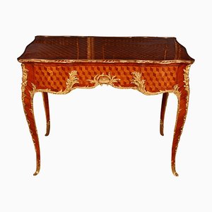 Französischer Louis XV Schreibtisch im Stil von Francois Linke