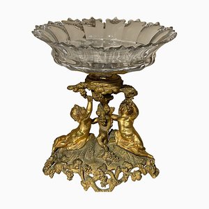 French Table Centerpiece in Fire-Gilded Bronze, 1870s