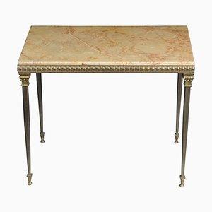 20th Century Louis XVI Side Table in Brass