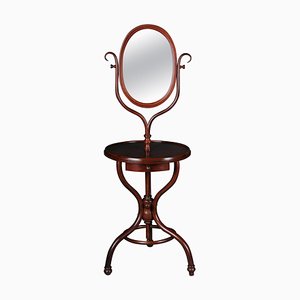 Dressing Table with Standing Mirror in Beech from Thonet, 1900s