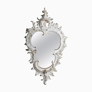 19th Century Rococo Decorated Wall Mirror, 1870s