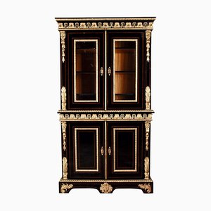 20th Century French Louis XIV Style Bookcase Cabinet