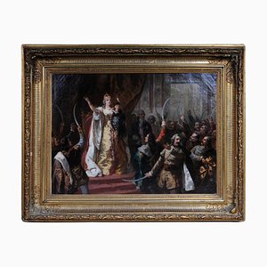 Empress Maria Theresa in Hungary, 1860, Oil on Canvas, Framed