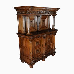 19th Century Neo Renaissance Oak Cabinet, 1890s