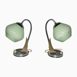 Table Lamps from Zukov, Czech Republic, 1940s, Set of 2
