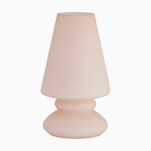 Rose Satin Murano Glass Mushroom Table Lamp from Giesse Milan, Italy