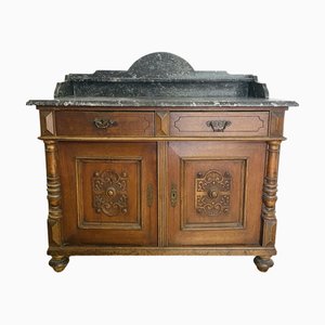 19th Century Cabinet with Marble Top