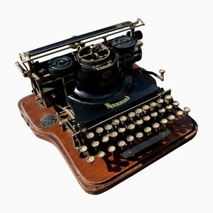 Máquina de escribir antigua de Hammond Multiplex, USA, 1915