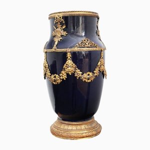 Französische Napoleon III Vase aus rotem Marmor, 2er Set