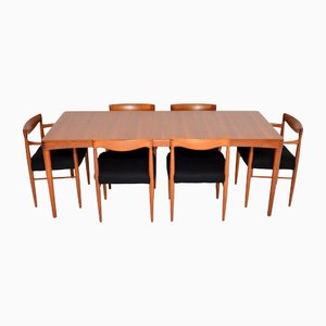 Danish Teak Dining Table & Chairs from Bramin, 1960s, Set of 7