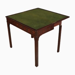 Chinese Chippendale Card Table in Mahogany, 1900s