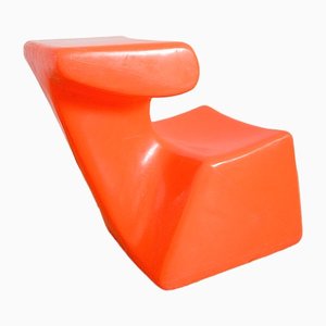 Silla infantil Zocker naranja de Luigi Colani para Top System Burkhard Lübke, 1971