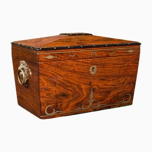 Antique Anglo Indian Sarcophagus Tea Caddy, 1850s