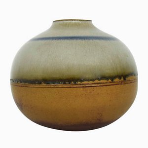 Enameled Ball Ceramic Vase, Italy, 1970s