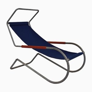 Lido Adjustable Outdoor Lounge Chair by Fratelli Giudici, Switzerland, 1930s-50s