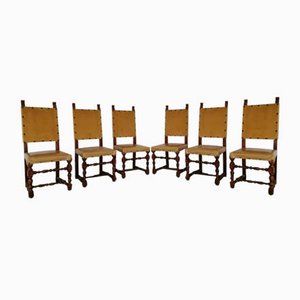 Mid-Century Dining Chairs in Beech, Set of 6