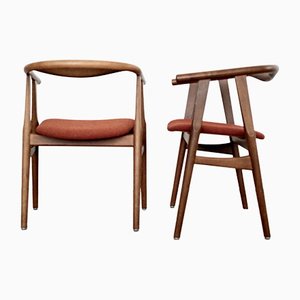 Oak Ge 525 Chairs by Hans Wegner for Getama, Set of 2