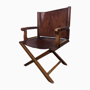 Napoleon Folding Campaign Chair from Maison Grange, 1990s
