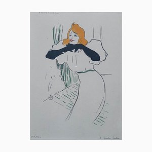 Henri de Toulouse-Lautrec, Yvette Gilbert, 1950, Etching