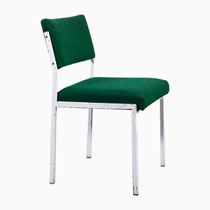 Silla de oficina Bauhaus en verde y blanco, años 50