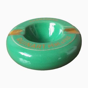 Green Ashtray from Champagne Ruinart, 1940s