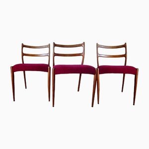 Danish Teak Dining Chairs from Soren Ladefoged, 1960s, Set of 3