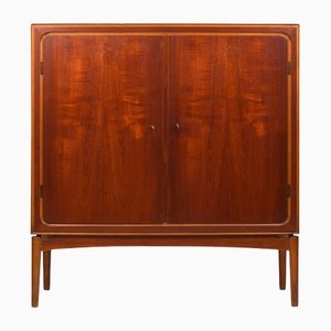 Mueble danés Mid-Century de teca y abedul, años 50