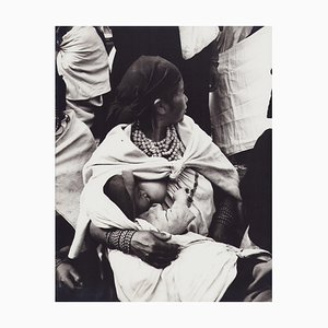 Hanna Seidel, Equatorien Mère et Enfant, 1960s, Photographie Noir et Blanc