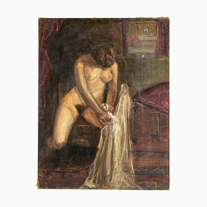 Antonio Feltrinelli, Nude, Original Oil on Canvas, 1930s