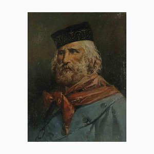 Inconnu, Portrait de Giuseppe Garibaldi, Peinture à l'Huile, 1880