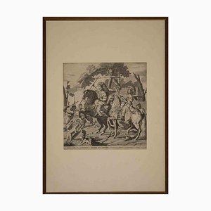 Giovanni Battista Brambilla, Princess Ludovica Maria di Savoia, Etching, 18th Century, Framed