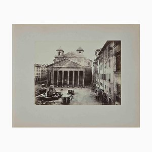 Francesco Sidoli, View of Piazza del Pantheon, Photograph, Late 19th Century