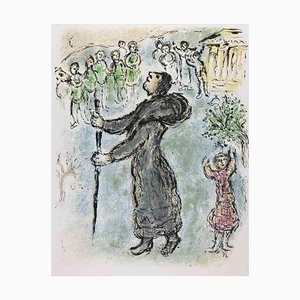 Después de Marc Chagall, Ulises disfrazado de mendigo, 1963, Litografía