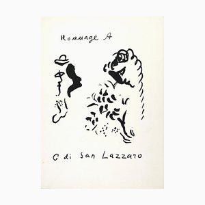 After Marc Chagall, Tribute to San Lazzaro, Lithograph, 1975