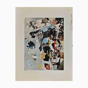 Michel Cadoret, Abstract Composition, Original Lithographie, 1976