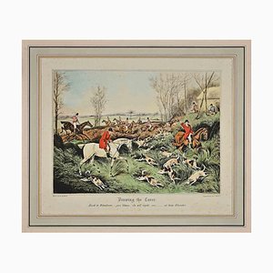 Gilson Reeve, Hunting, Original Lithograph, Late 19th Century, Framed