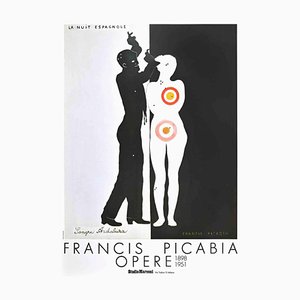 Póster de exposición de Francis Picabia, Picabia La Nuit Espagnole, 1986