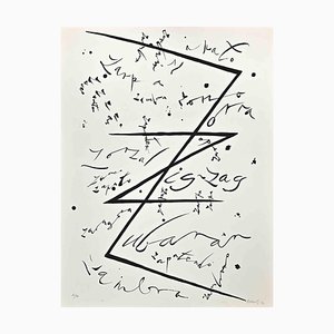 Rafael Alberti, Letter Z, Original Lithograph, 1972