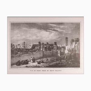 After Godefroy Engelmann, Roman Temples and Ruins, Original Etching, Late 20th Century