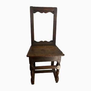 17th Century Oak Nuns Seat Chair, 1600s