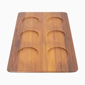 Wooden Tray for Glasses attributed to Digmed, 1964