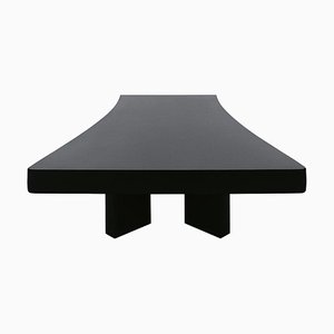 Table Basse 515 Plana en Bois Teinté Noir par Charlotte Perriand pour Cassina
