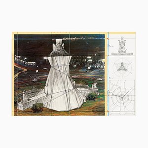 Christo, Wrapped Fountain, 2009, Lithographie