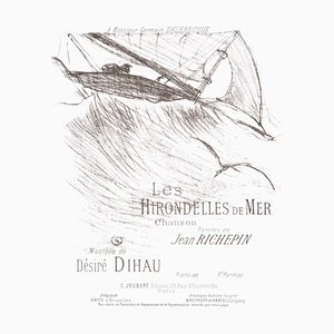 Henri de Toulouse-Lautrec, Les Hirondelles de Mer, 1895, Litografía original